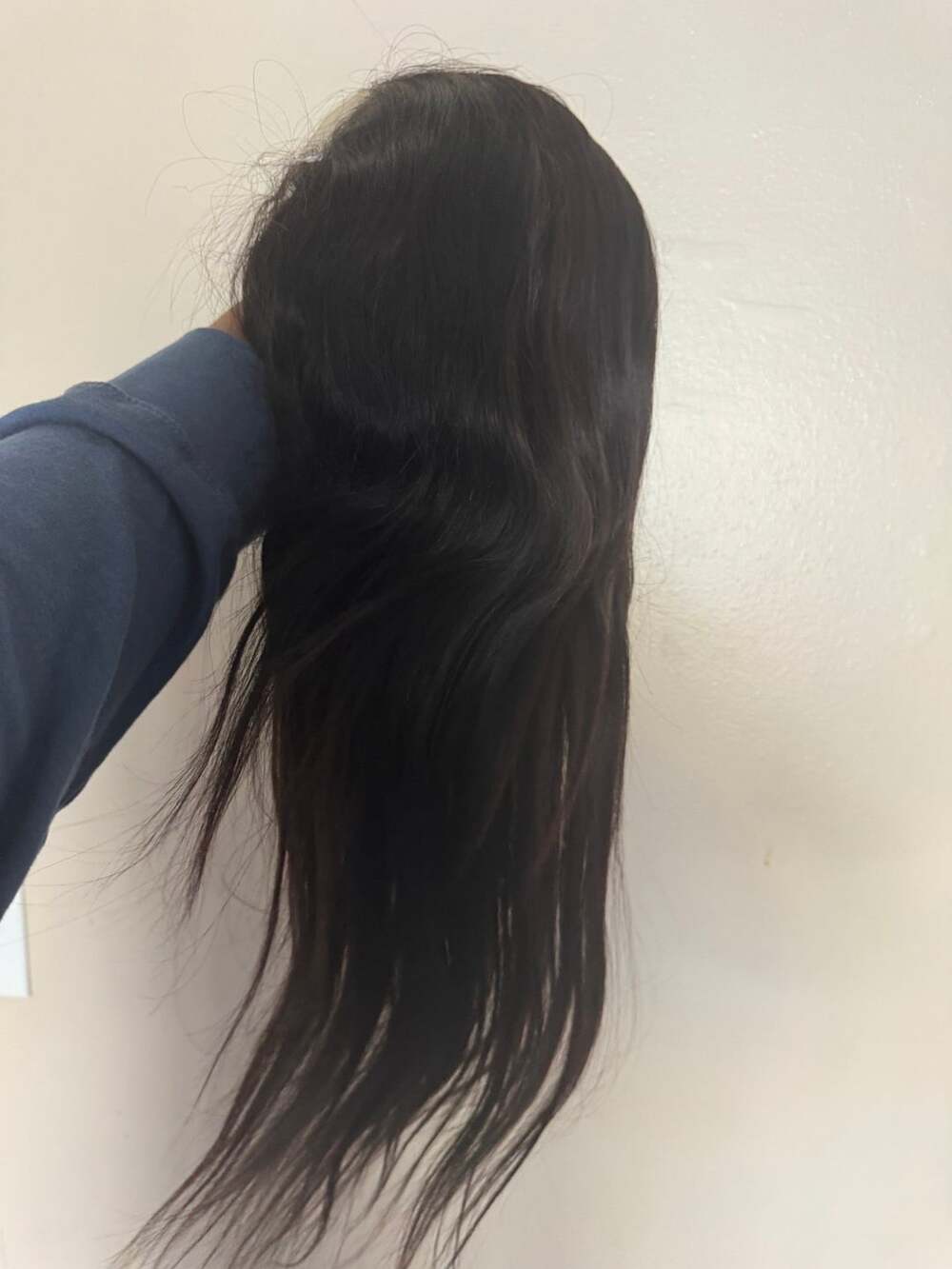 22 Inch Straight Lace Front Human Hair Wig Natural Color